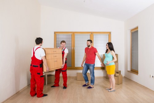 Local removals team helping with a home move in Tolworth