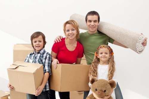 Local removals van handling flat and office moves in Tolworth